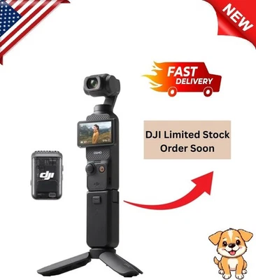 DJI Osmo Pocket 3 Creator Combo, Vlogging Cameras with 1'' CMOS, 4K/120fps Vlog - Image 1 of 4