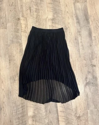 Women’s Philosophy Black Pleated Skirt Side M — 第 1/3 张图片