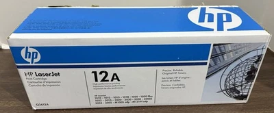 Подлинный HP LaserJet 12A Q2612A черный картридж с тонером запечатанный OEM новый - Изображение 1 из 4