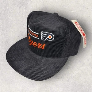 Vintage Philadelphia Flyers American Needle NHL Black Snapback Script Cord - Bild 1 von 6