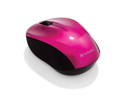 Verbatim GO NANO - mice (RF Wireless, office, Wheel, Batteries, Mac OS - pink Si - Image 1 of 4