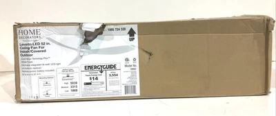 Home Decorators Levanto 52 in. LED Indoor/Outdoor White Ceiling *Sealed - Image 1 of 3