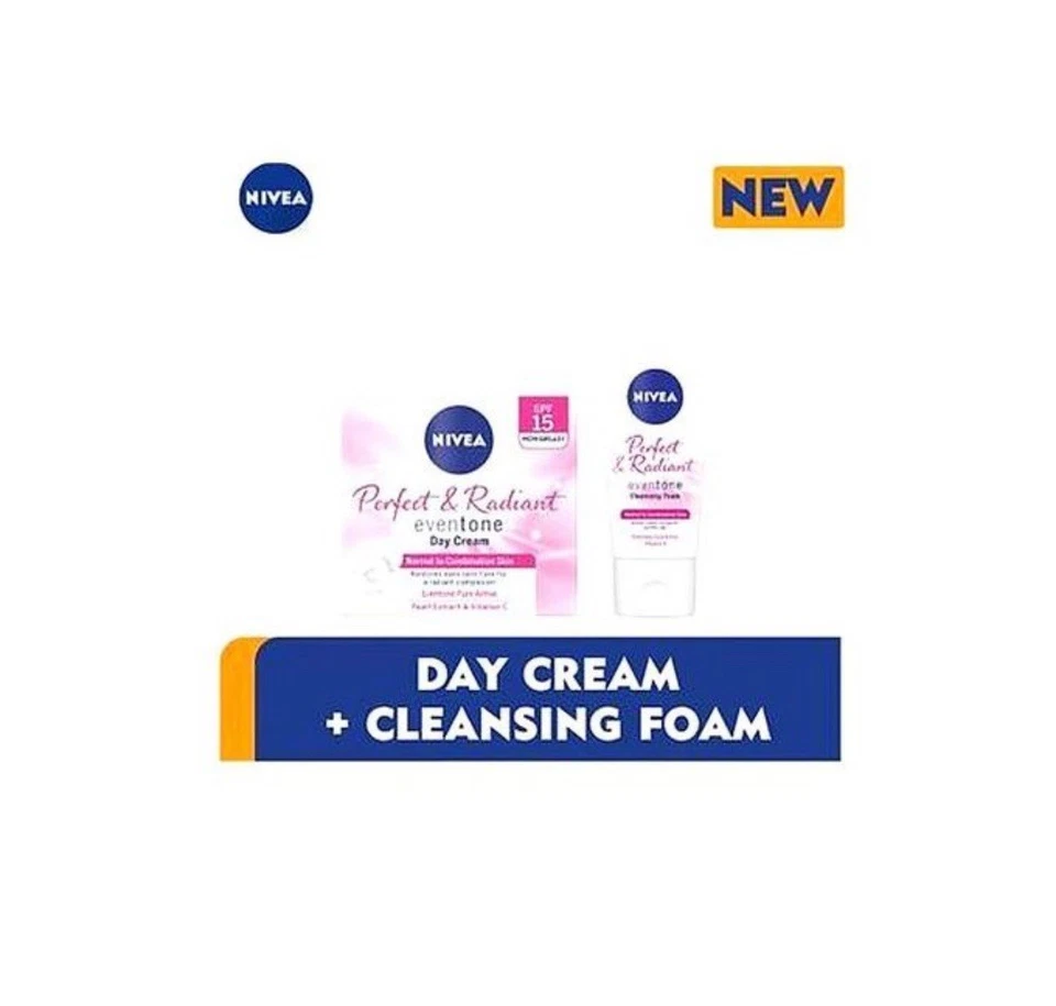 Crema de día y espuma limpiadora facial NIVEA Perfect & Radiant EvenTone para mujer Foto 1 de 1