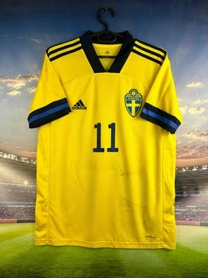 Camiseta de fútbol local Suecia 2020 - 2022 amarilla Adidas hombre talla M Foto 1 de 4