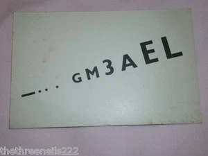 QSL RADIO CARD - GM3AEL - SCOTLAND - 1952 - Picture 1 of 1