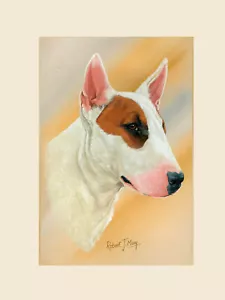 Original Bull Terrier Painting by Robert May - Picture 1 of 1