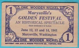 1941 Marysville's Golden Festival Holznickel - Marysville, Washington - Bild 1 von 2