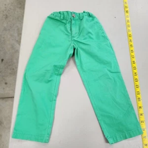 Polo Ralph Lauren Kids Pants Classic Designer Green Size 3/3T Adjustable Waist - Picture 1 of 12