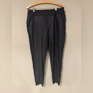 Lululemon Women Pants Black Shine Trouser High Rise with Pockets Size 8 - Picture 1 of 7