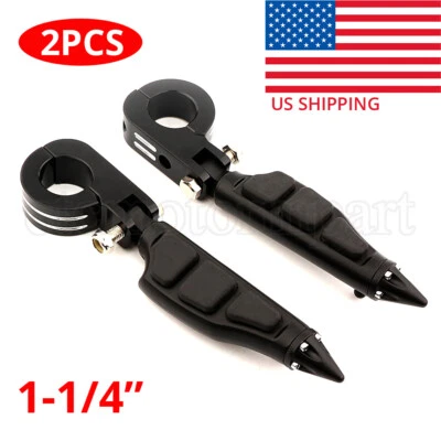 Pinos de pé de estrada 1-1/4" para Harley-Davidson Sportster 1200 883 personalizados GG - Imagem 1 de 4