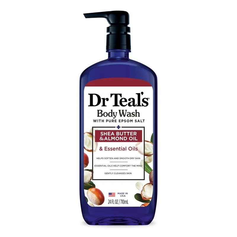 Dr. Teal's Shea Butter & Almond Oil Body Wash With Pure Epsom Salt - 710ml
