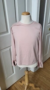Athleta Girl Long Sleeve Shirt Pink Youth Girls Size Medium (8-10) - Picture 1 of 4