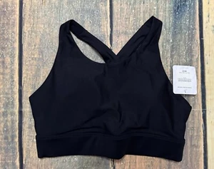 Fabletics Women's No-Bounce High Impact Sports Bra Black Small NWT - Picture 1 of 3