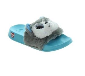 Ty SLUSH the Husky Fashion Pool Slides Kids Children's Size 9.125"L Large (4-6) - Picture 1 of 1