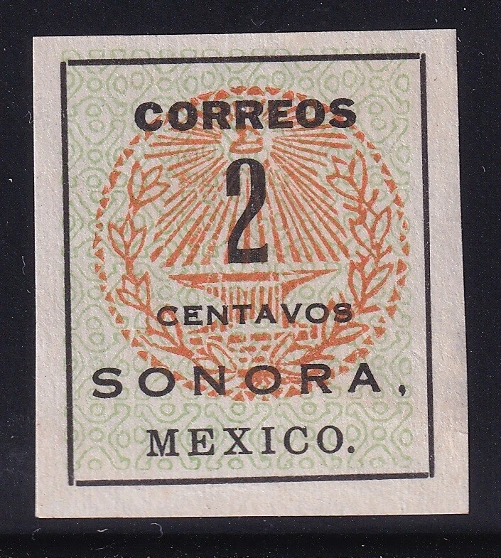 ucs32 Mexico 1915 Civil War Sonora anvil seal  (yunque) Sc#406 - Image 1 of 1