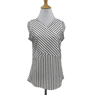 Tail Tech Top Womens L Large Multi Paneled Striped Stretch Sleeveless Active - Image 1 of 4