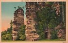 Vintage Postcard Natural Chimneys Titanic Jewels Nature Creation Mount Solon VA