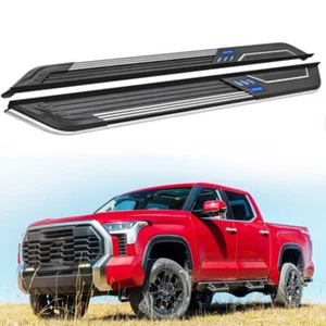 Barra Nerf de pedal de peldaño lateral fija apta para Toyota Tundra 2022 23 24 25 - Imagen 1 de 7