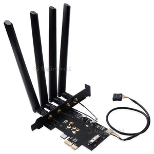 BCM94360CD/BCM943602CDP WIFI WLAN Module to PCI-e 1x 16x Desktop PC WIFI Adapter - Picture 1 of 6