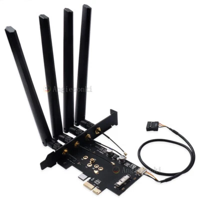BCM94360CD/BCM943602CDP WIFI WLAN Module to PCI-e 1x 16x Desktop PC WIFI Adapter - Image 1 of 4