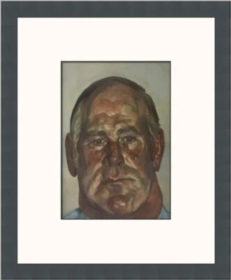 Impresión enmarcada personalizada de Lucian Freud Head of a Big Man Foto 1 de 2