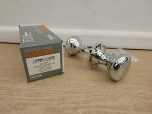 FRELAN JEDO JV177PC  POLISHED CHROME ON BRASS 50MM RIM KNOB SET - Picture 1 of 1