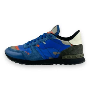 Zapatillas de deporte para hombre VALENTINO ROCKRUNNER azul/naranja camufladas talla UK 7 EU 41 - Imagen 1 de 16