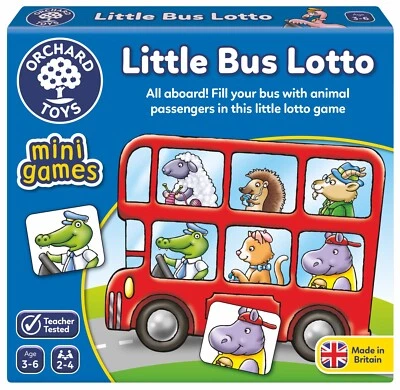 Little Bus Lotto ~ Mini Game by Orchard Toys 3+ - Image 1 of 4
