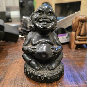 Vintage Hawaii Coco Joe’s Laki Menehune Tiki Lava Figurine - Picture 1 of 5