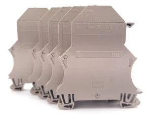 Lot of 5 Weidmuller 1011300000 Fuse Terminal Block 10-36VAC/VDC 6.3A 20-8AWG - Picture 1 of 6