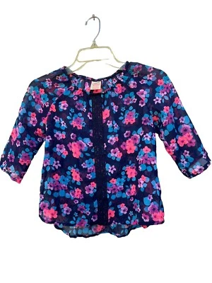 Hermoso Top Multicolor Mangas Largas Colorido Clásico Juvenil Desteñido Glory Niñas Foto 1 de 4