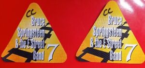 2 Bruce Springsteen & E Street Band Satin unused Backstage Passes #7 Marked Cc