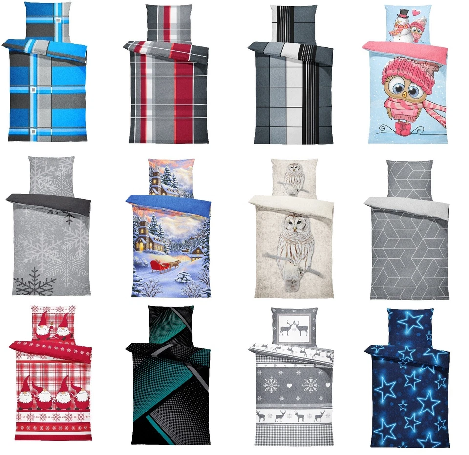 Winter Bettwäsche Fleece Kuschelig Warm Weich Flauschig Thermofleece Bettbezüge - Bild 1 von 1