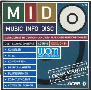 MID Music Info Disc 1/99 (CD-ROM) Verzeichnis aller in Dt. erhältlicher Musikpro - Bild 1 von 2