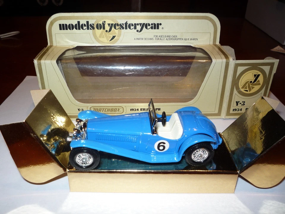 MATCHBOX - AUTO - RILEY MPH 1934 - SCALA 1:35 - NUOVA  - ANNO I973 - - Immagine 1 di 4