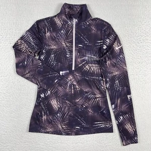 Nike Pro Womens Pullover Small Purple Dri Fit 1/2 Zip Active Run Jog Ladies - Picture 1 of 12
