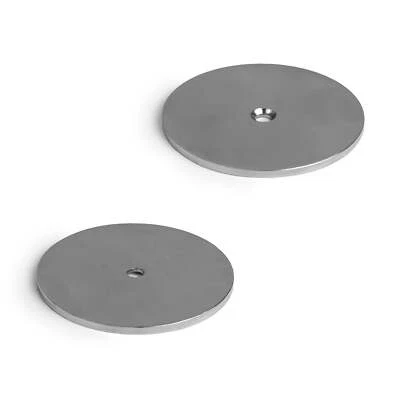 MAGNET EXPERT 50mm dia x 2mm thick x 4.2mm countersunk hole Steel Disc - Striking Plate/Keeper