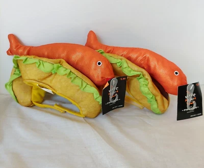 套装 2 Hyde & EEK! Boutique™ 鱼塔可头饰万圣节猫 Sm 狗服装帽子 — 第 1/4 张图片