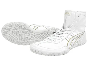 ASICS Wrestling Shoes 2023 1083A001 EX-EO TWR900 White x White Gold with Box!!! - Picture 1 of 5