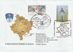 KOSOVO KFOR FDC 14.6.2001 BON ETAT - Imagen 1 de 1