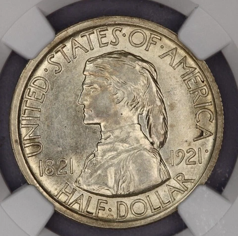 1921-P 1921 Missouri Commemorative Half Dollar 50c NGC - AU58 Cover
