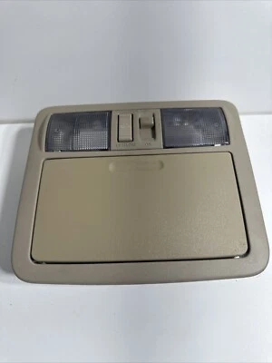 2005-2013 NISSAN XTERRA PATHFINDER OVERHEAD CONSOLE MAP LIGHT SUNROOF TAN OEM - Image 1 of 4