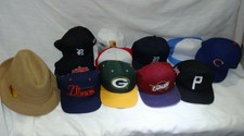 Vintage Trucker Snapback Hat Lot Nike Starter New era Adidas logo 7 lot of 22