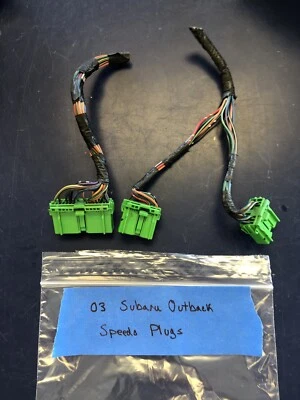 2003 03 Subaru Legacy Velocímetro Speedo Cabeza Cluster Tapones Foto 1 de 2