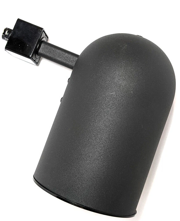 Cabezal de lámpara de pista de cilindro trasero redondo Bullet - negro Foto 1 de 1