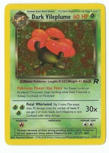 Pokemon Card Dark Vileplume 13/82 HOLO English (Unplayed) 1st Edition - Picture 1 of 2