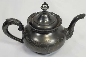 Quadruple Plate Teapot The Van Bergh S.P. Co Circa 1890s - Bild 1 von 10
