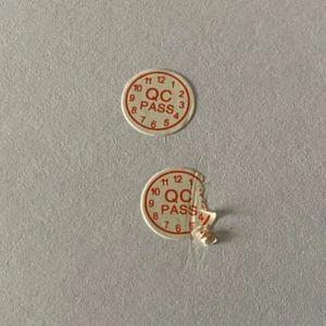 8mm Red Quality Control QC Passed Labels Stickers Adhesive Label 1000PCS - Picture 1 of 3