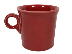 Fiesta Scarlett Red Mug Coffee Cup Fiestaware Ring Handle Tom & Jerry HLC - Picture 1 of 5