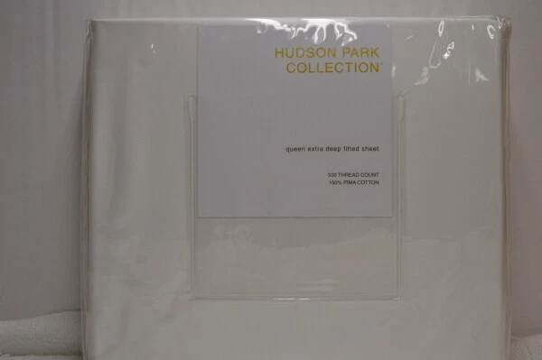 HOJA PLANA EXTRA PROFUNDA QUEEN COLECCIÓN PARQUE HUDSON 500TC COLOR BLANCO NUEVA EN PAQUETE Foto 1 de 1